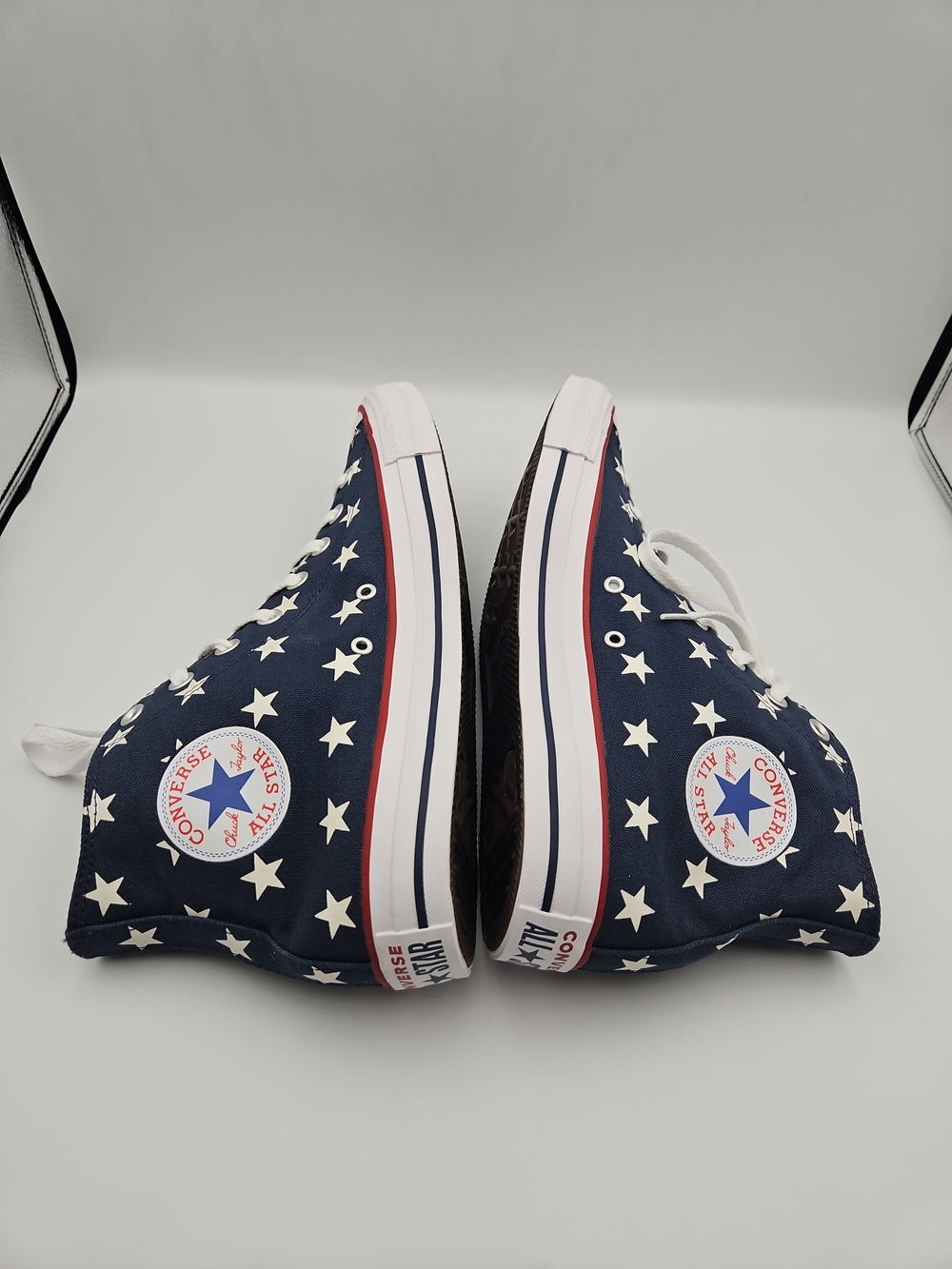 Converse High-Top Star Canvas Sneakers - Navy & White - Picture 6 of 8